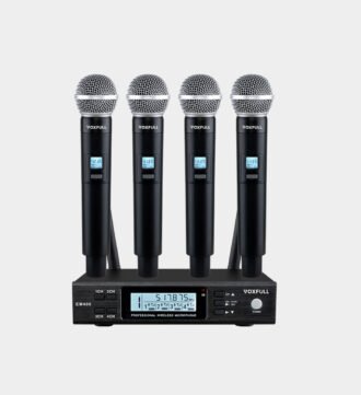 EM400 4 Channels Infrared Frequency-Sync Handheld Microphone Wireless System